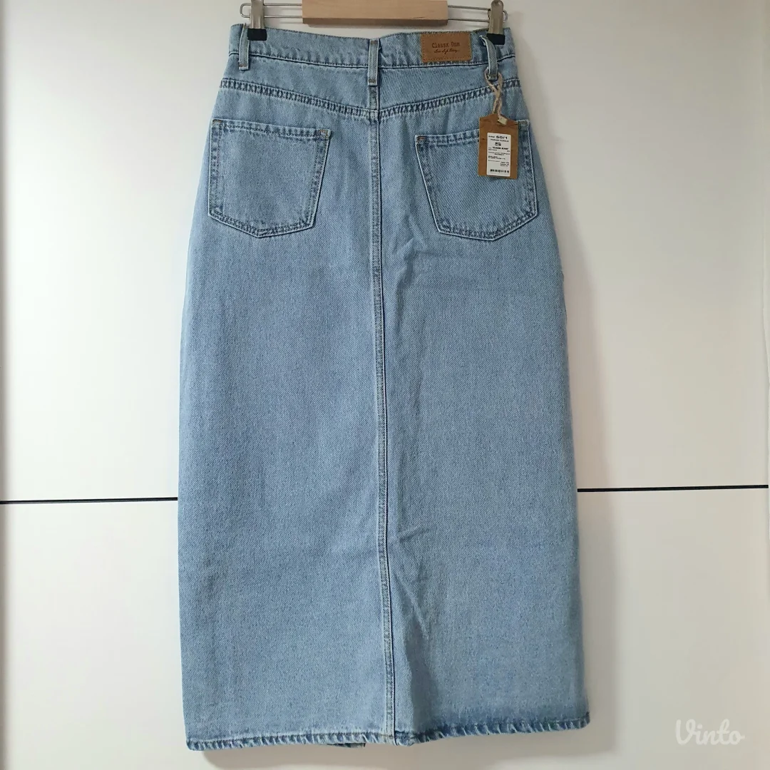 Novo! Midi Teksas Suknja