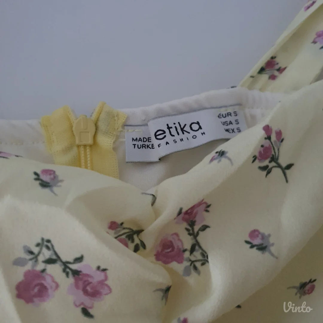 Novo! Midi Svetlo Žuta Haljina