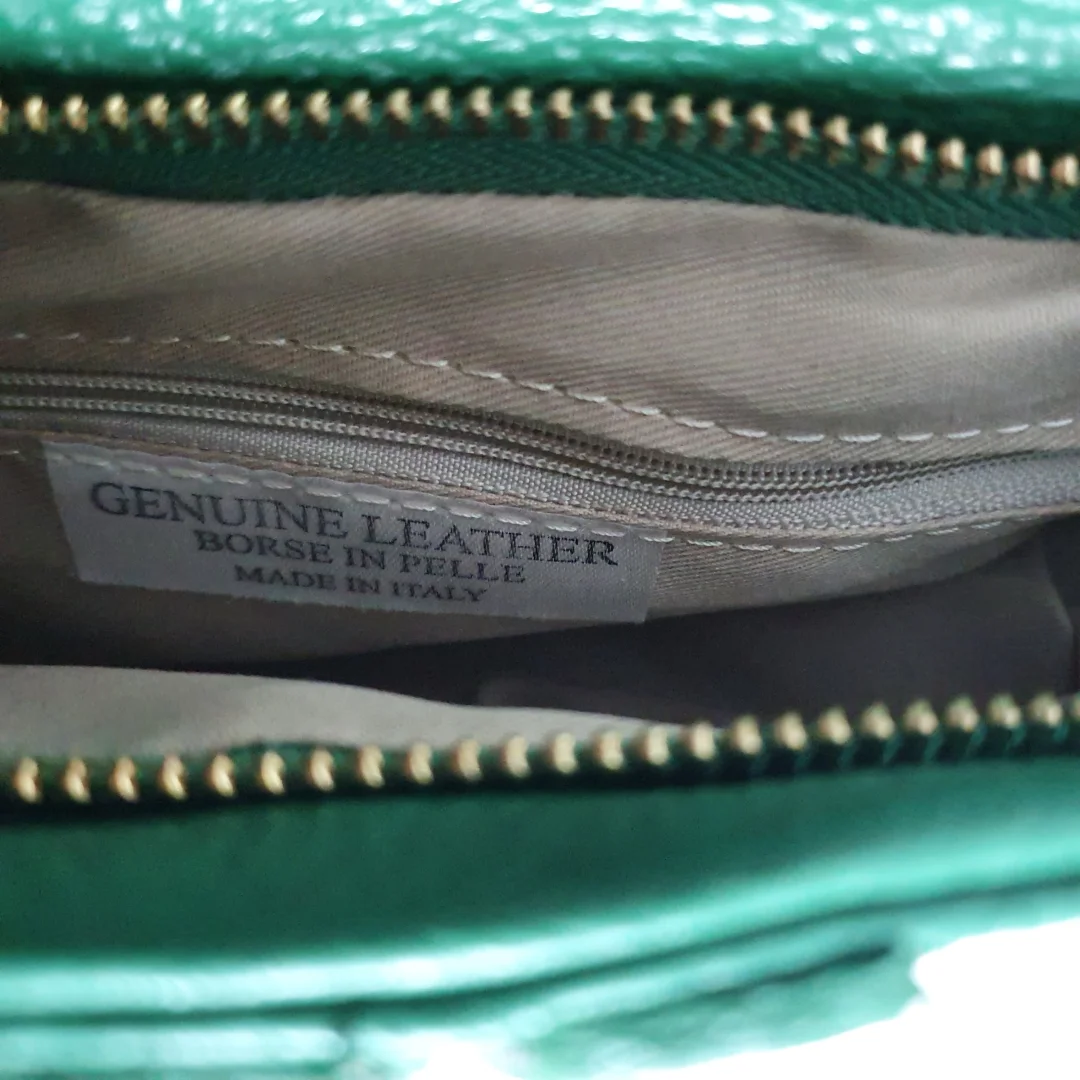 Zelena Kožna Shoulder Torba