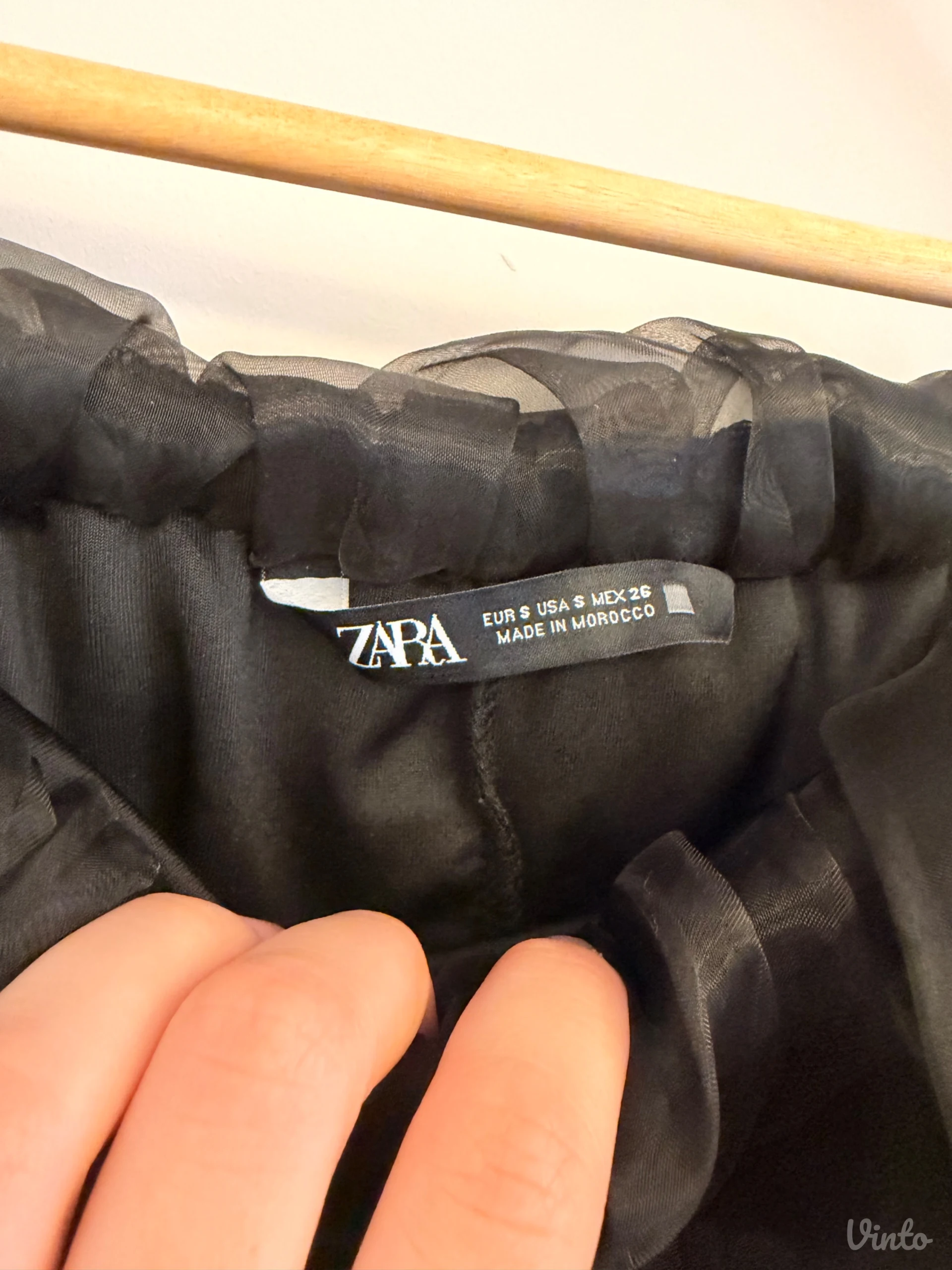 Zara crna svečana mini haljina