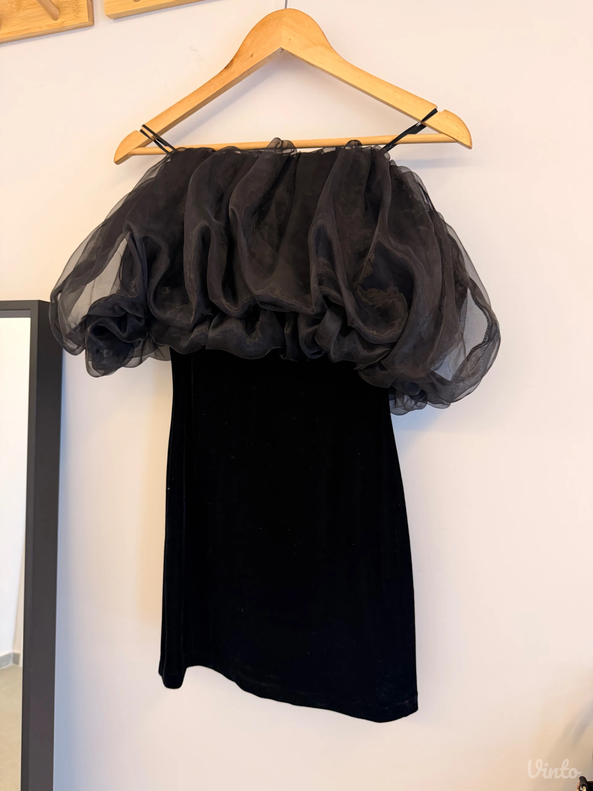 Zara crna svečana mini haljina