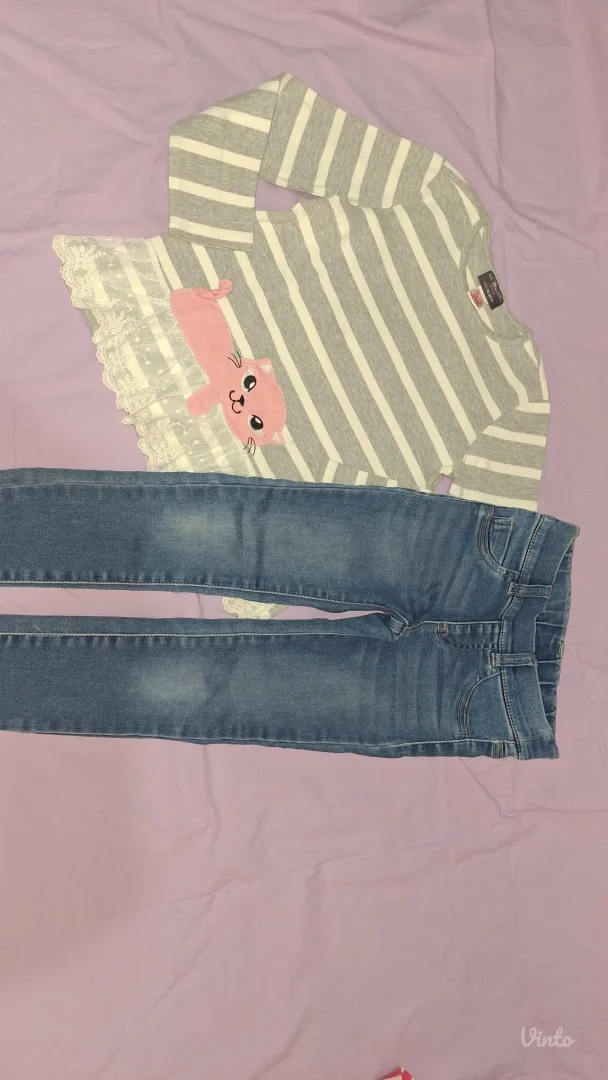 Ocuvana garderoba za devojcicu,vel 122/128