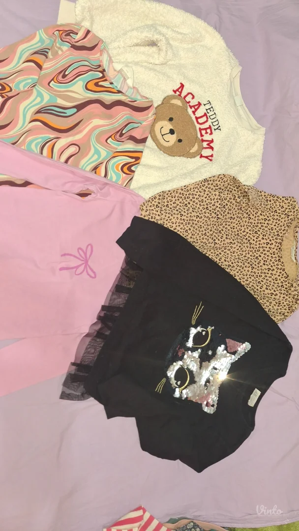 Ocuvana garderoba za devojcicu,vel 122/128