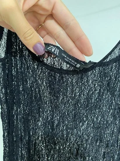 Zara čipkasta haljina NOVO