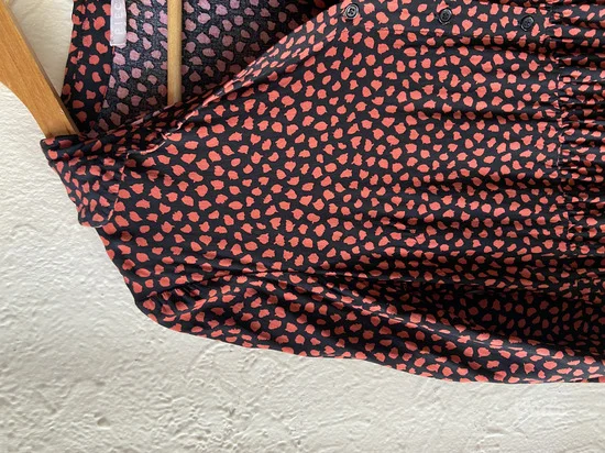 Pieces midi haljina sa printom XS/S