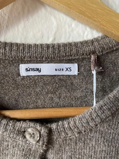 Sinsay braon kardigan NOVO XS/S