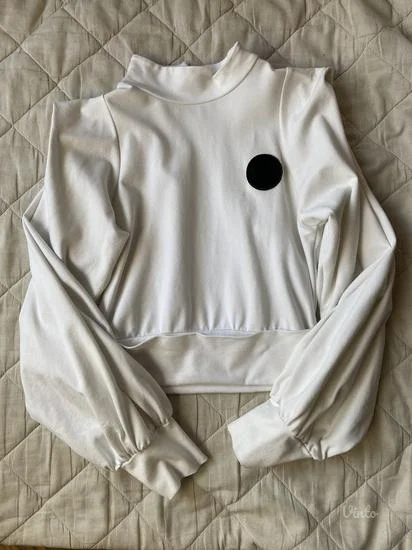 P.S. Fashion bela dukserica XS/S