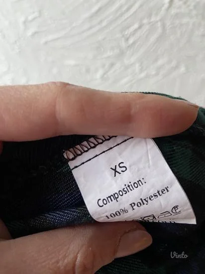 Karirana midi suknja XS/S