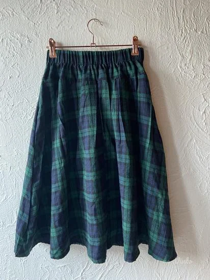 Karirana midi suknja XS/S