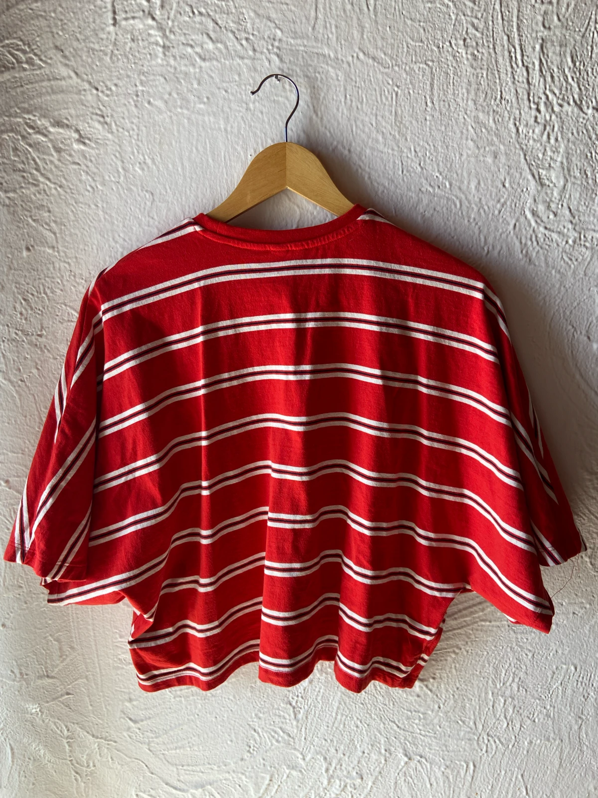 H&M crvena majica na pruge S/M
