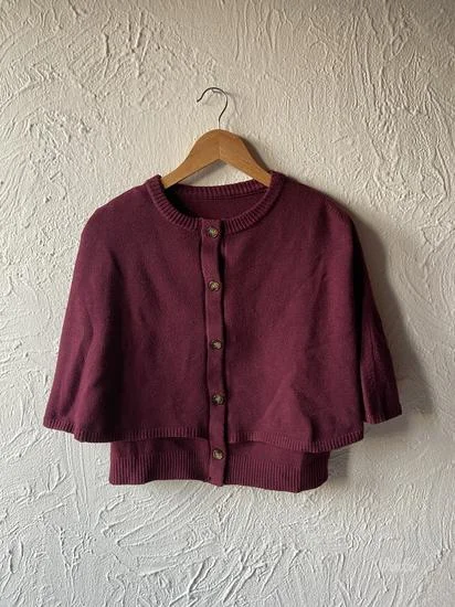 Bordo ponco/pelerina S/M
