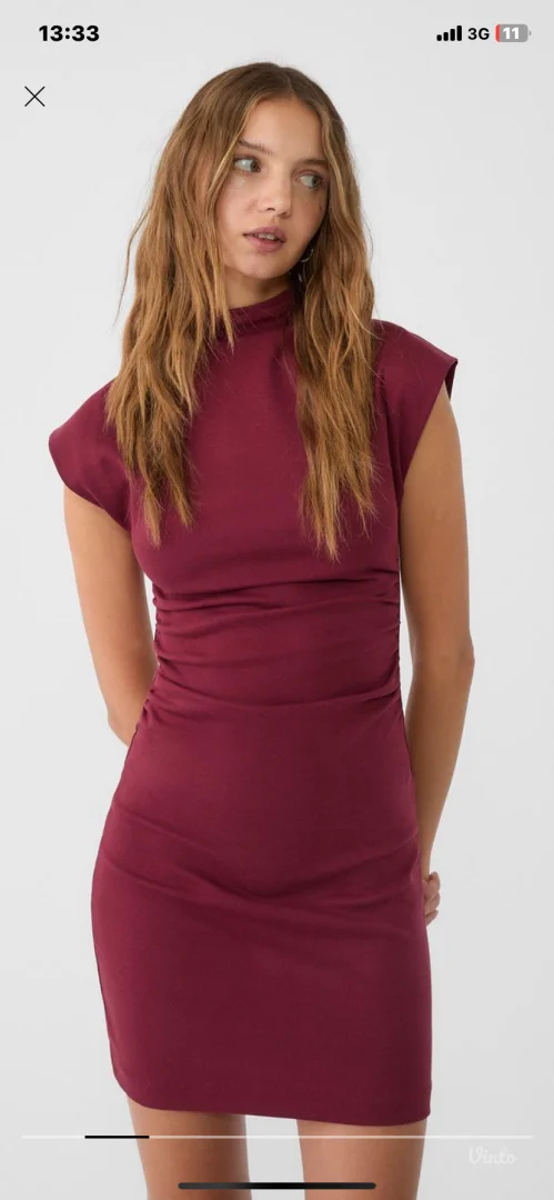 Stradivarius bordo haljina S/M