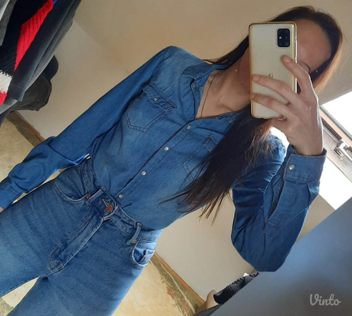 Springfield tamno plava teksas kosulja S/M