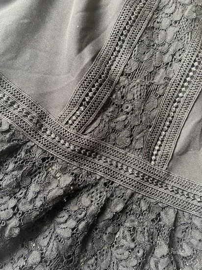 Zara crna bluza sa cipkom XS/S