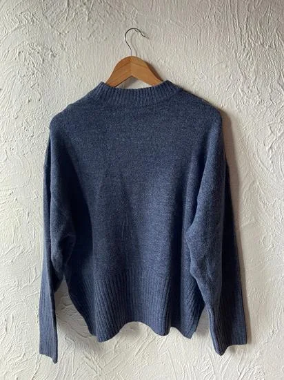 Terranova oversized plavi dzemper S/M