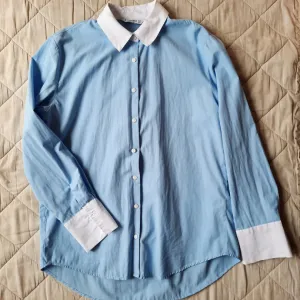 Stradivarius plavo bela kosulja S/M