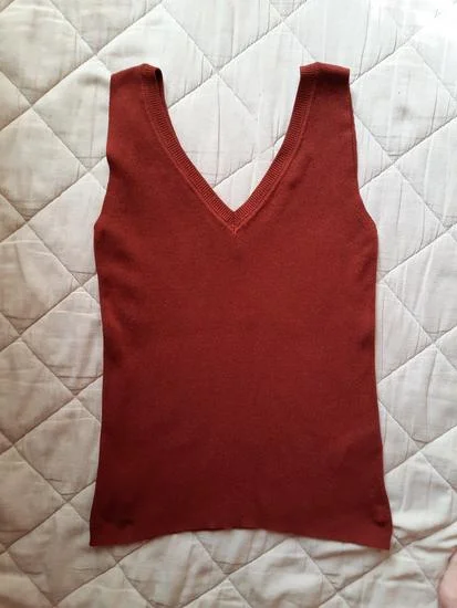 Calliope braon pleteni top M