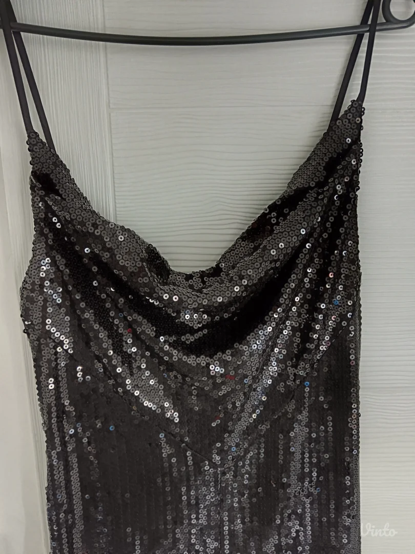 Kombinezon elegantan crni sljokicav