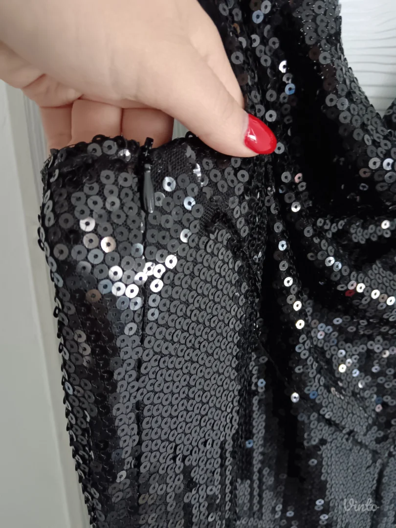 Kombinezon elegantan crni sljokicav