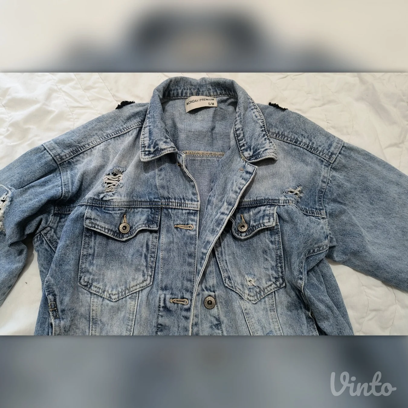Moderna teksas jakna s-m