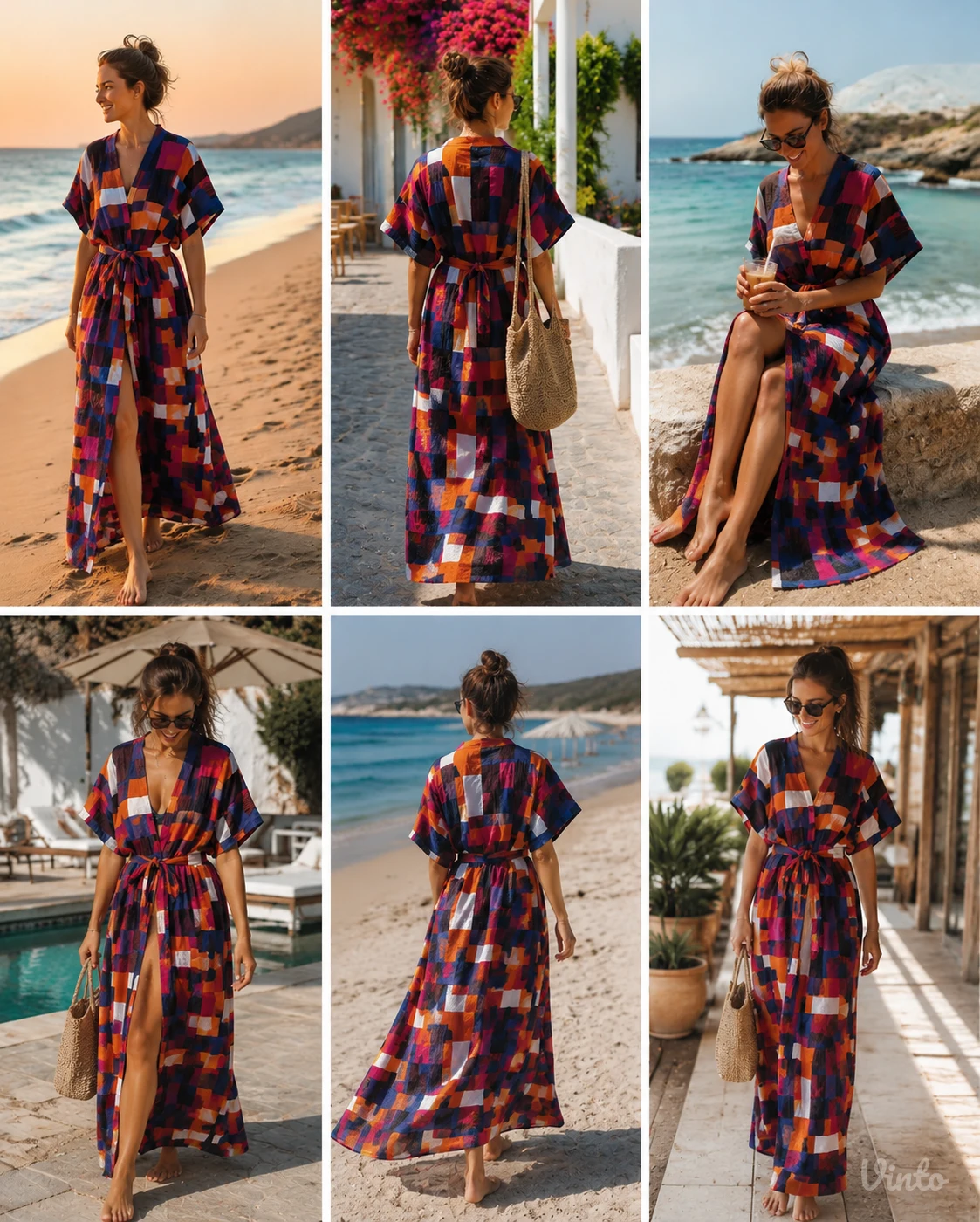 Kimono -ogrtač za plažu