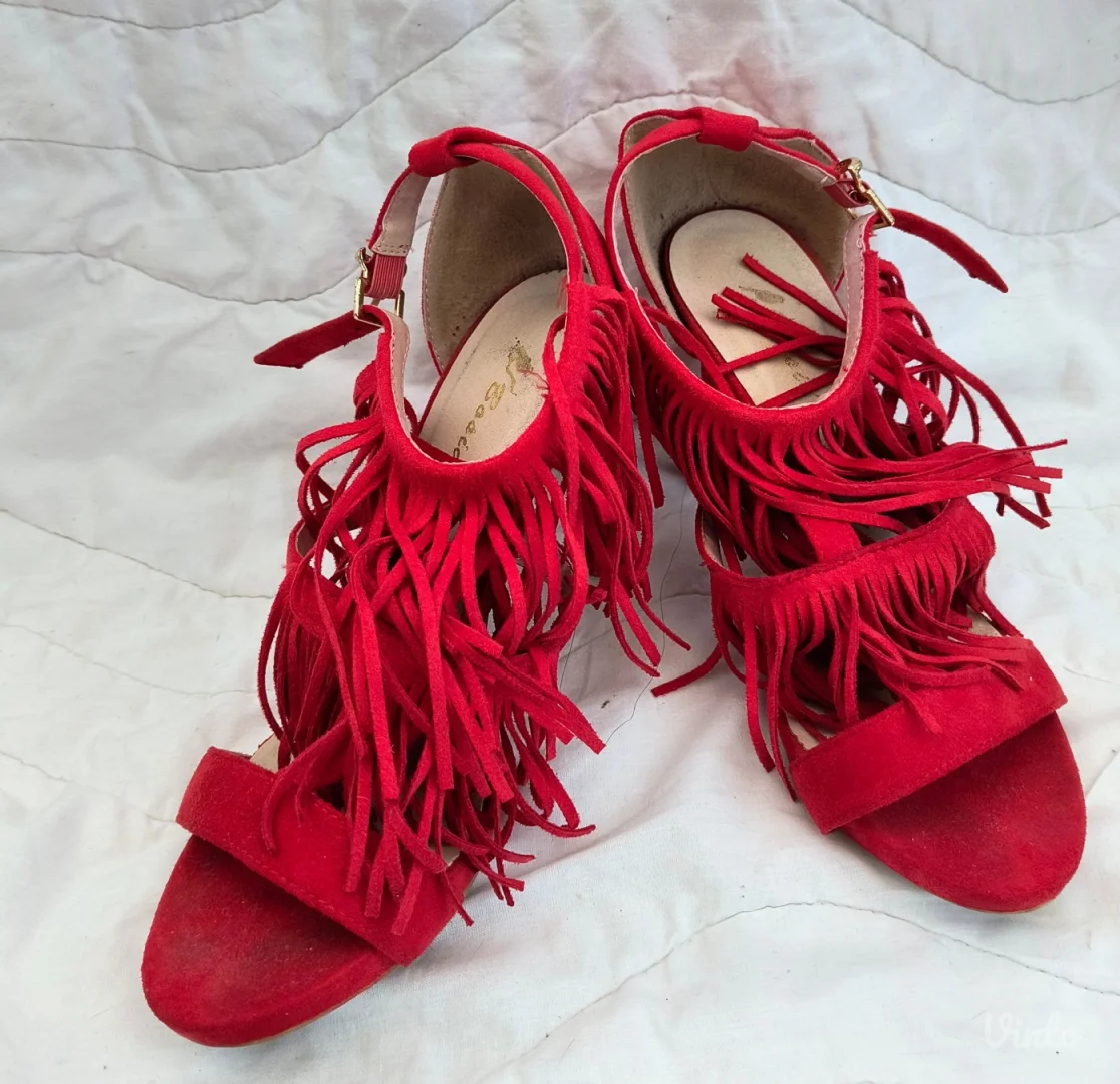 Crvene sandale sa resama 38