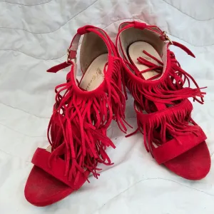 Crvene sandale sa resama 38