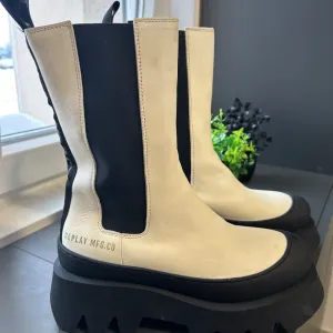 Polovne ženske čizme – Replay, bež/crne