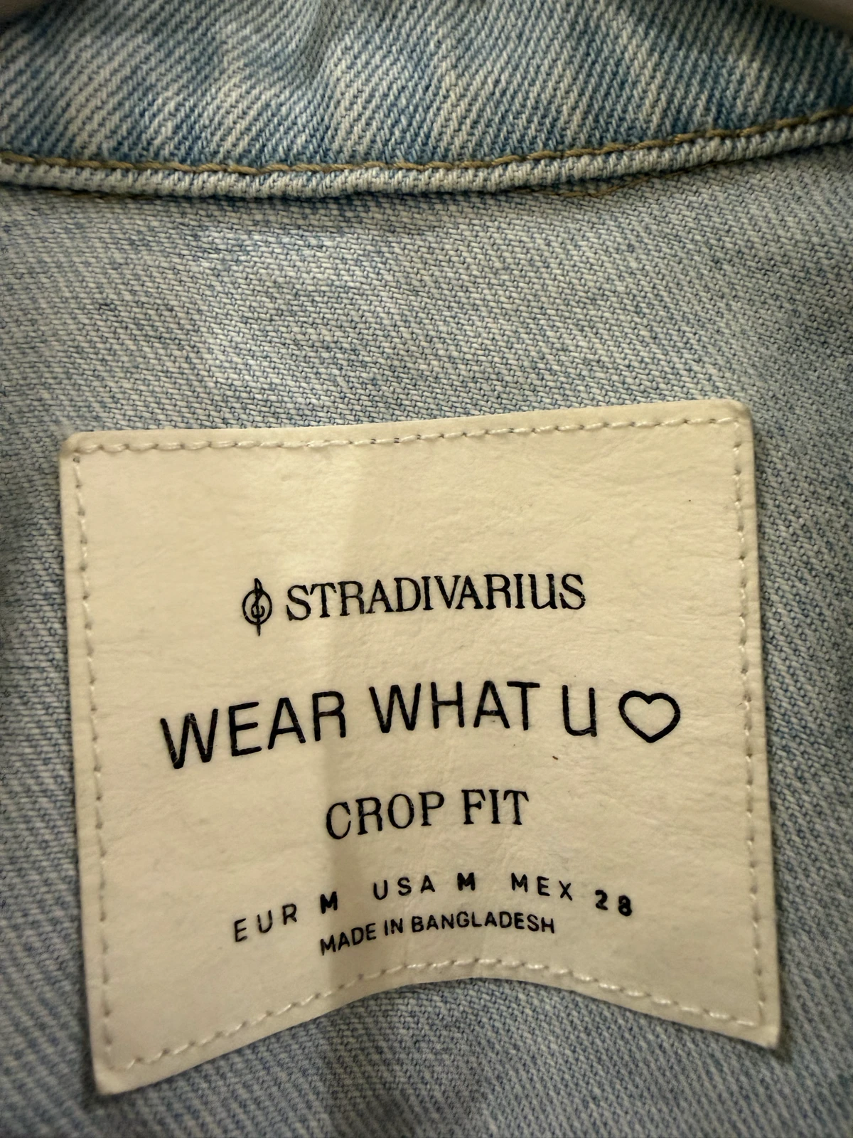 Stradivarius teksas jakna - CROP FIT
