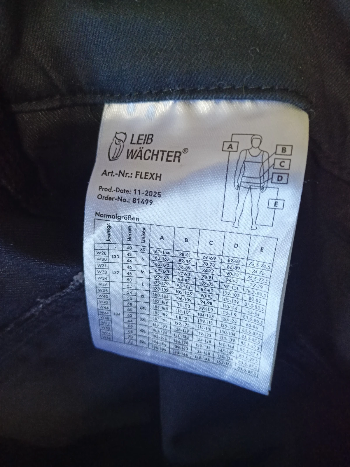 LEIB WACHTER odlične radne pantalone Nemačka vel. 50