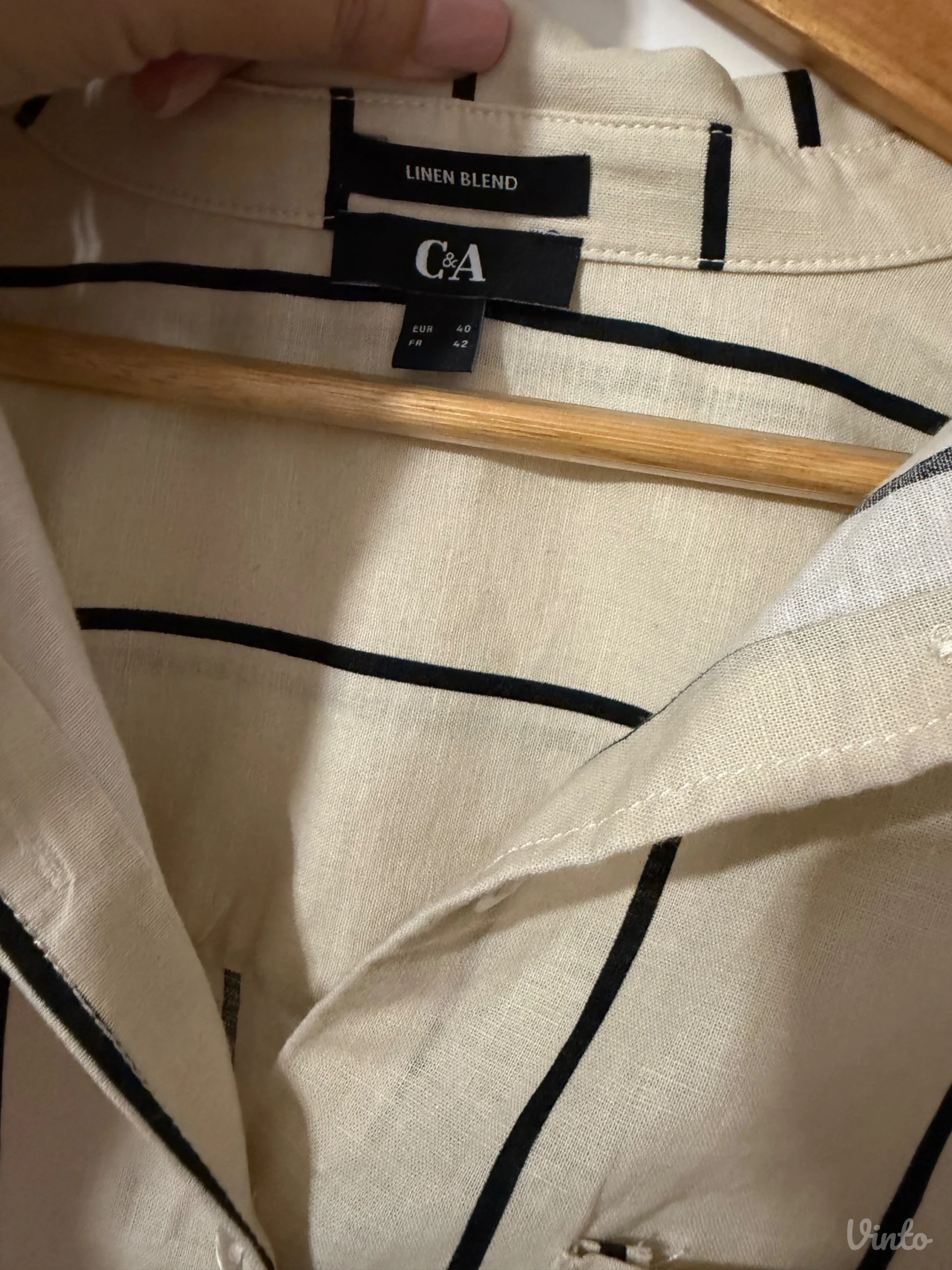 C&za lanena zenska kosulja oversize