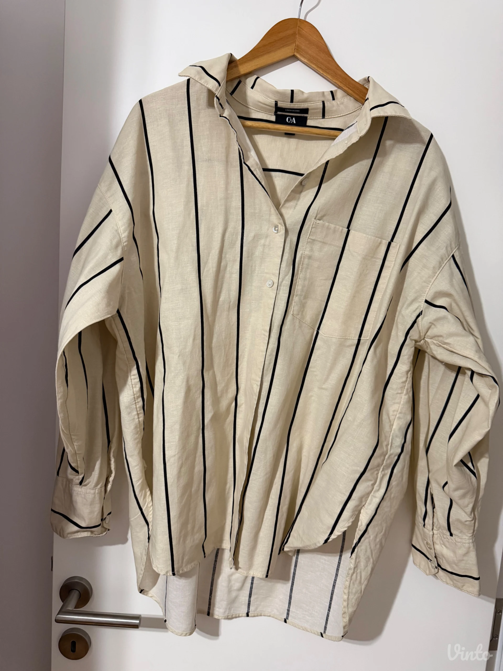 C&za lanena zenska kosulja oversize