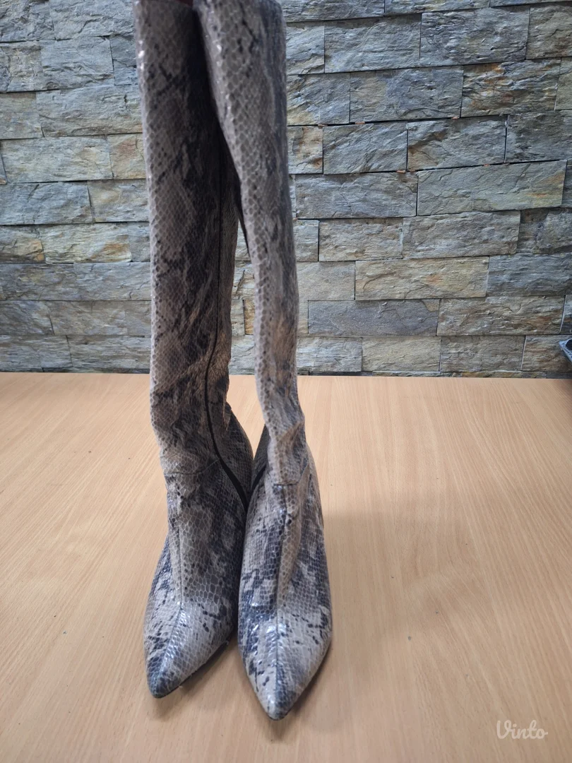 Čizme sa printom zmijske kože