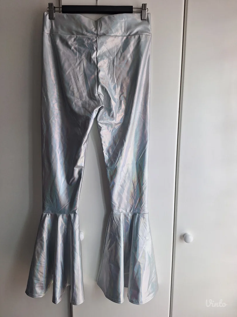 Srebrne zvonaste pantalone