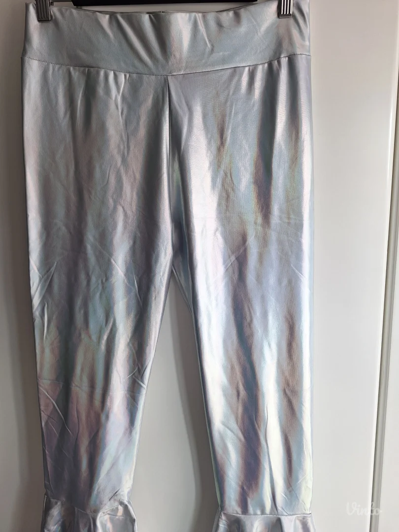 Srebrne zvonaste pantalone