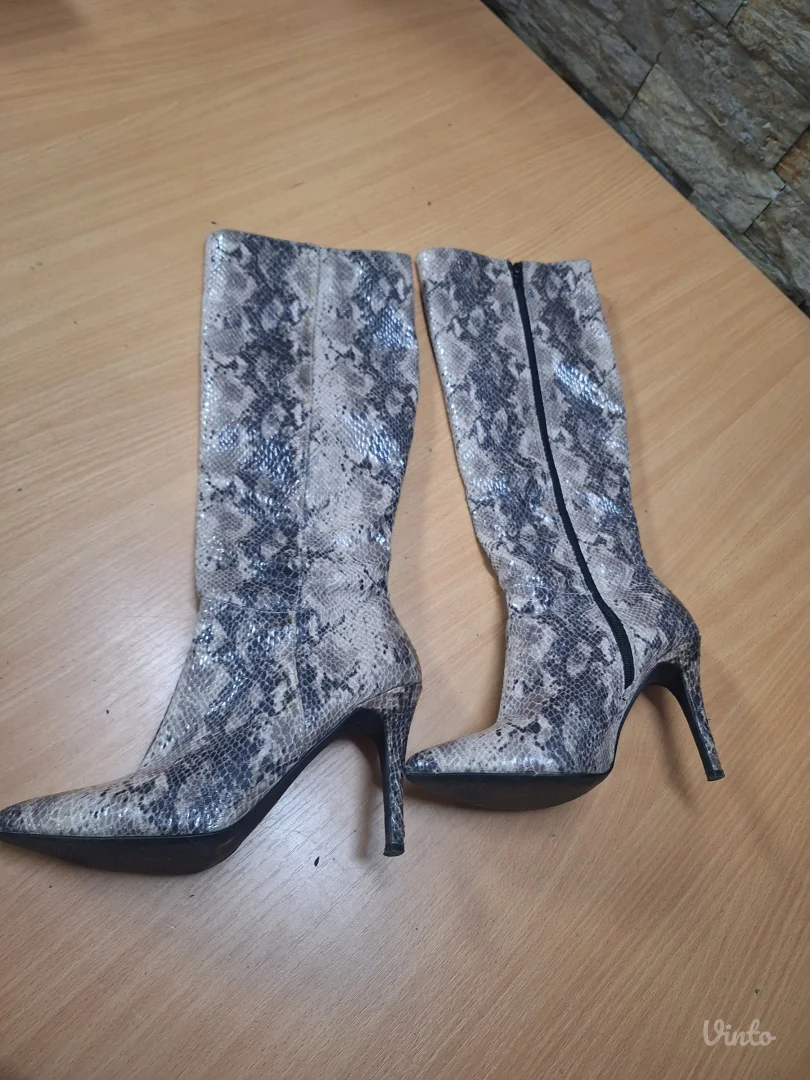 Čizme sa printom zmijske kože