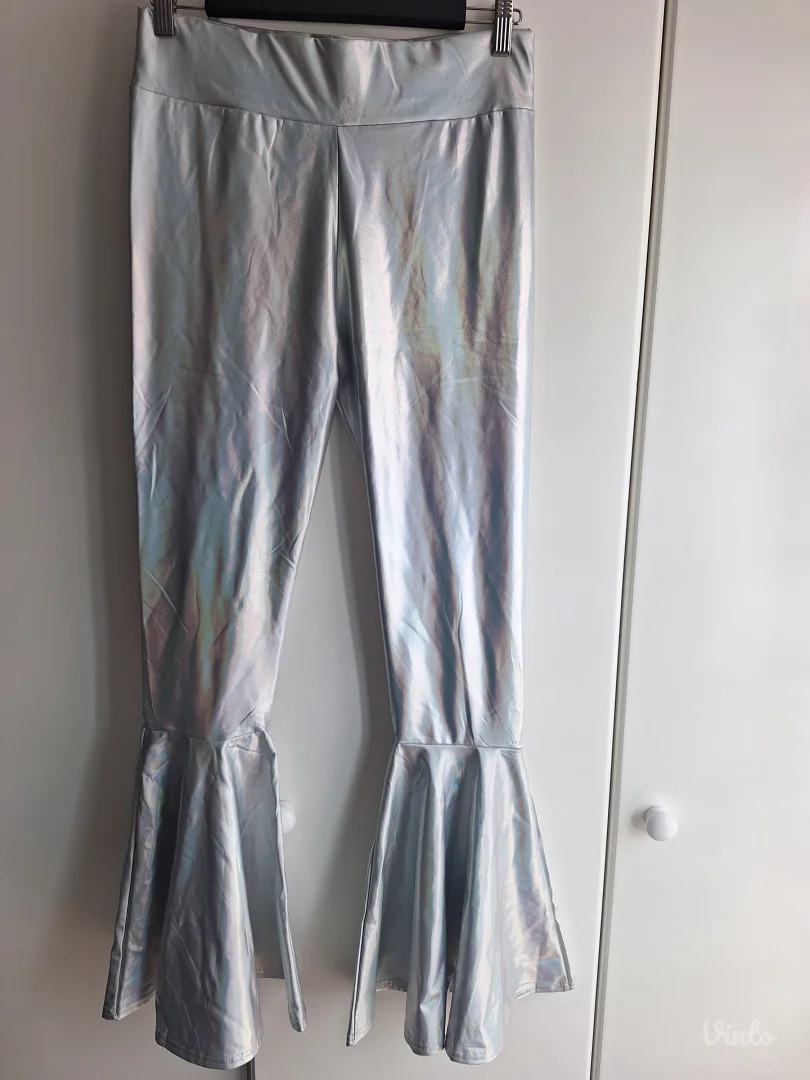 Srebrne zvonaste pantalone