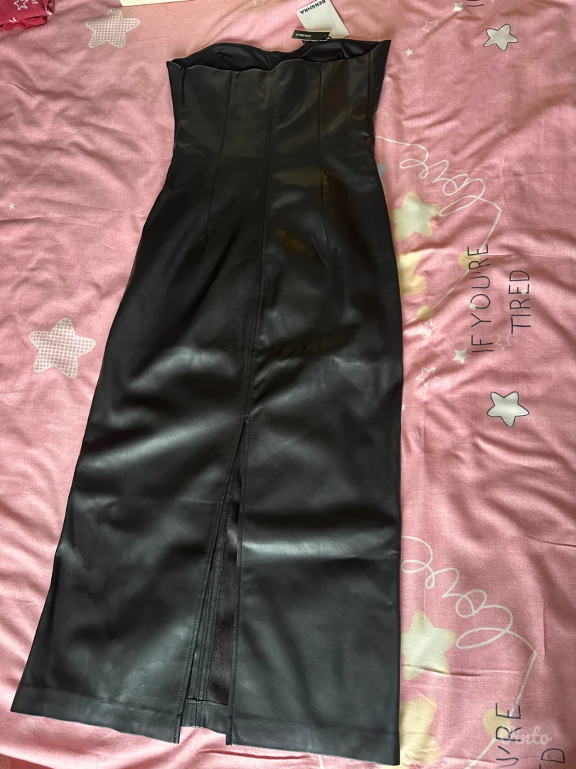 Bershka kozna haljina M/L