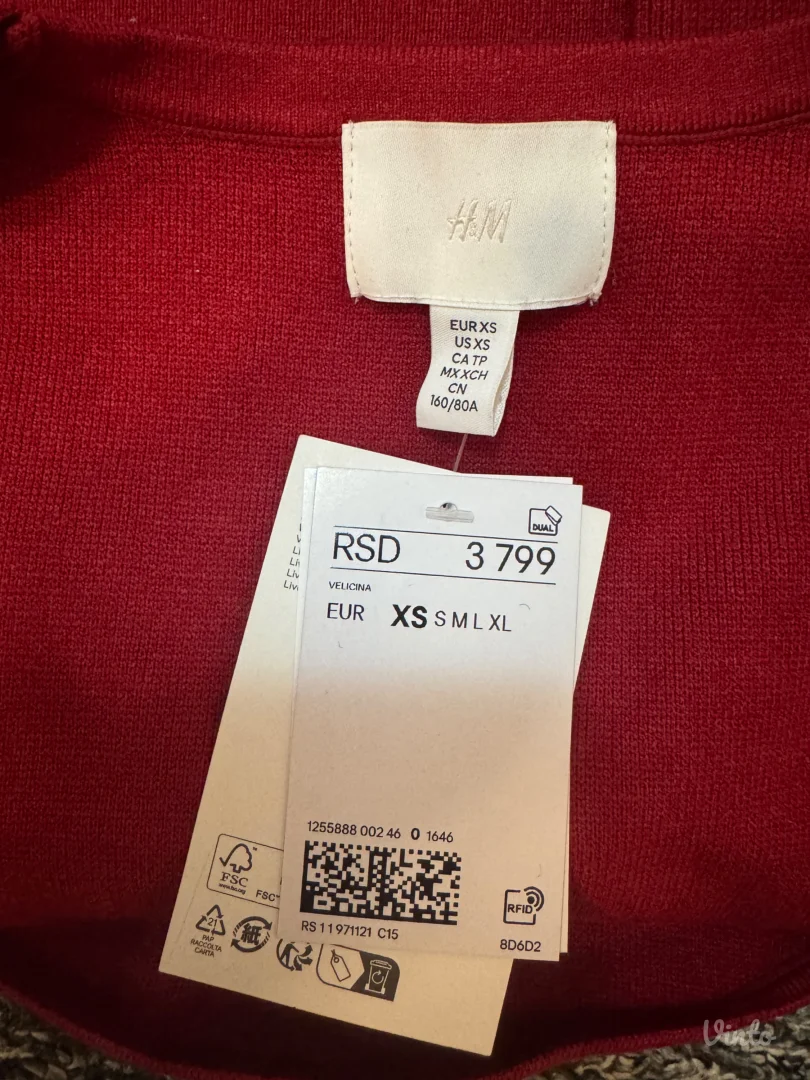 H&M haljina XS Novo