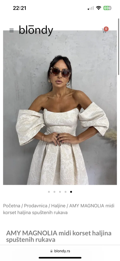 BLONDY korset haljina S-M