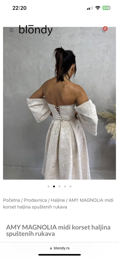 BLONDY korset haljina S-M