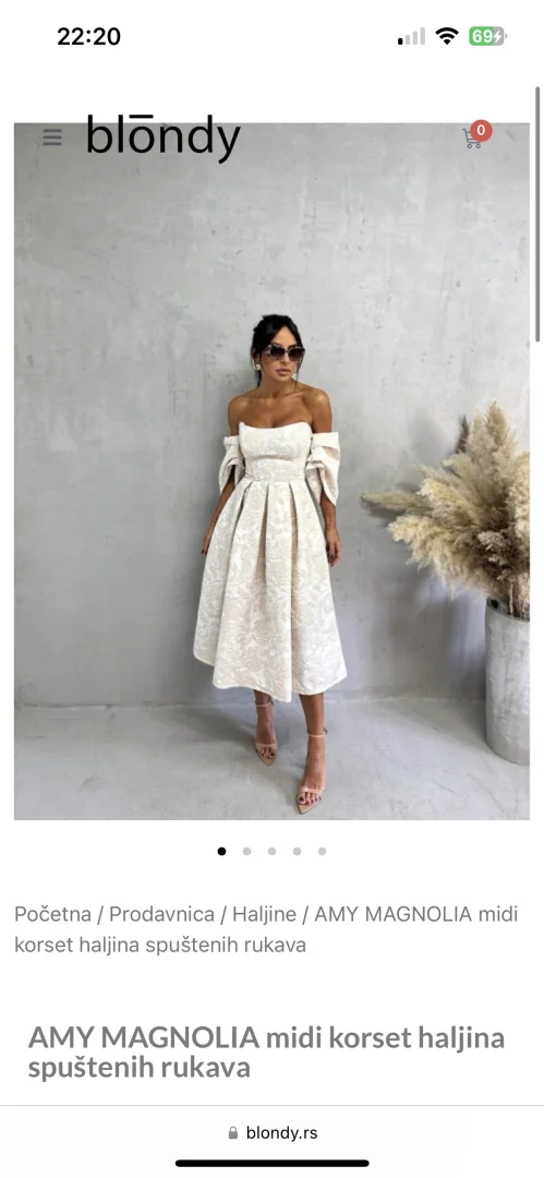 BLONDY korset haljina S-M