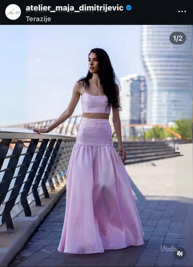 Komplet suknja i top Maja Dimitrijevic design