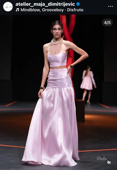 Komplet suknja i top Maja Dimitrijevic design