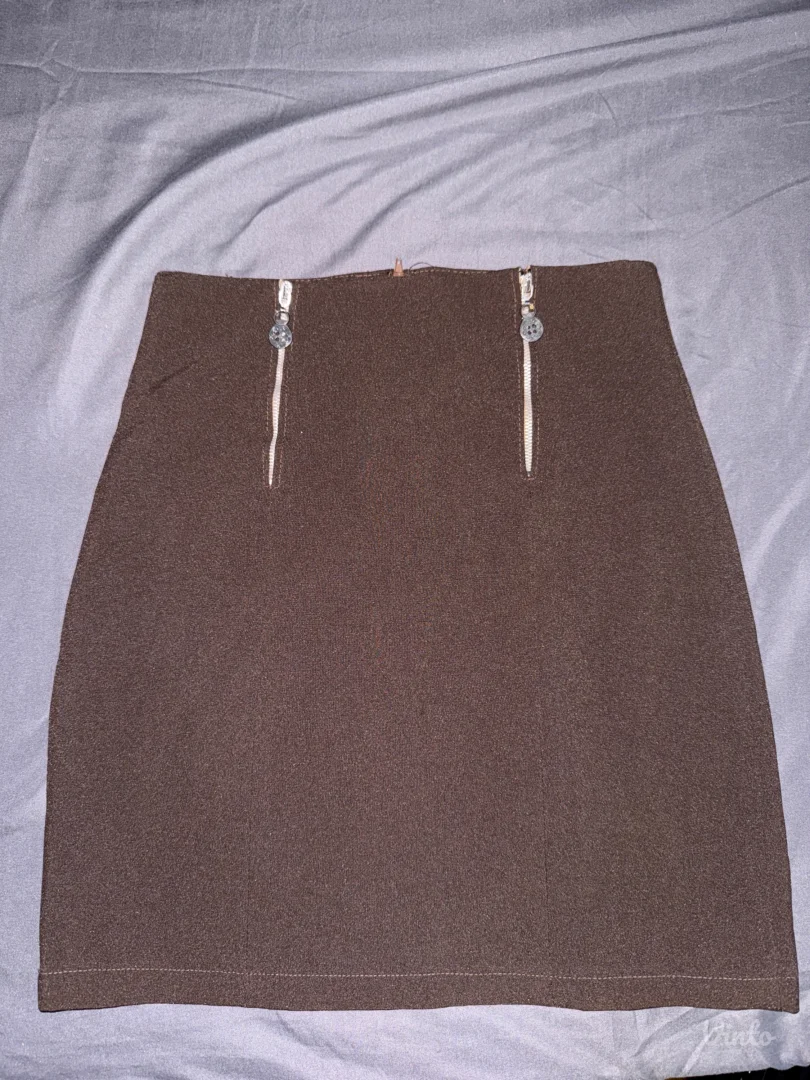 Retro braon suknja