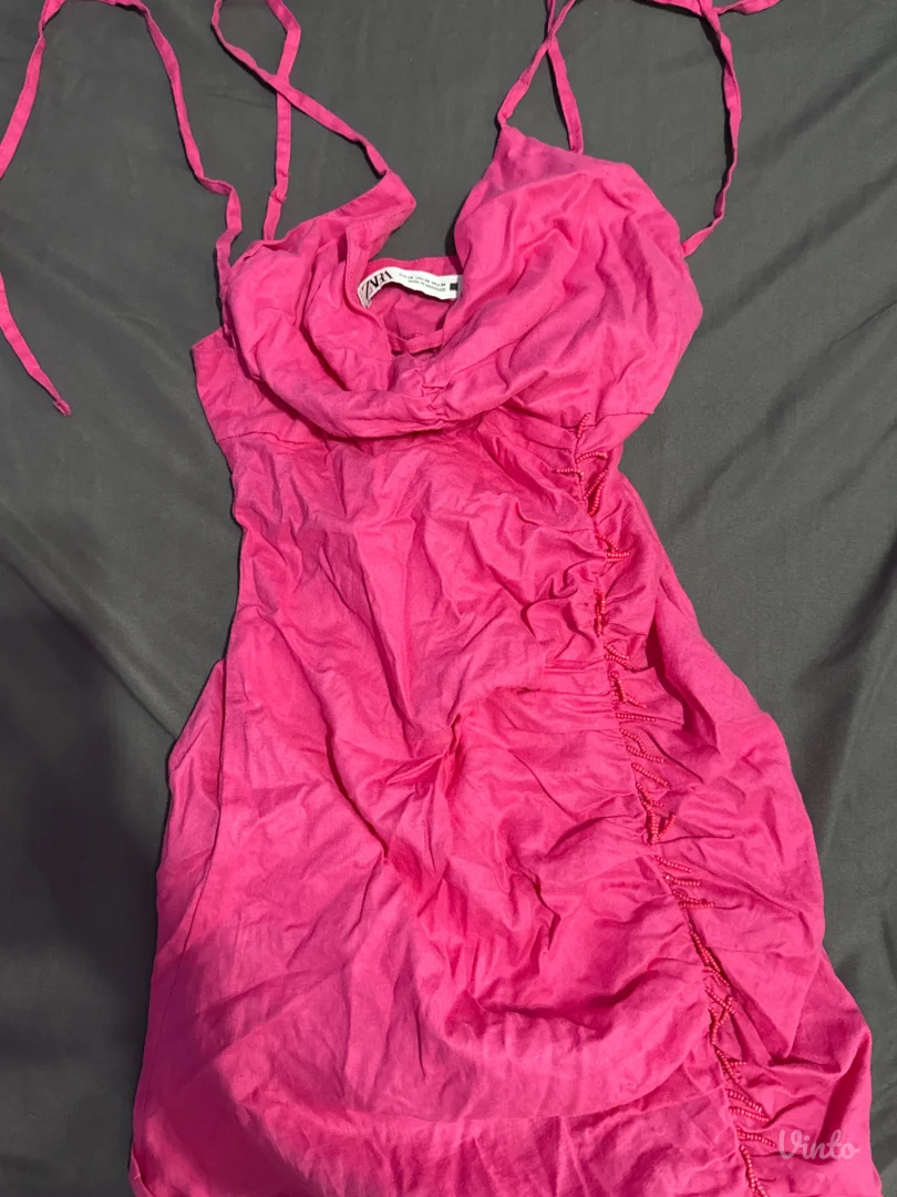 Zara pink letnja haljinica