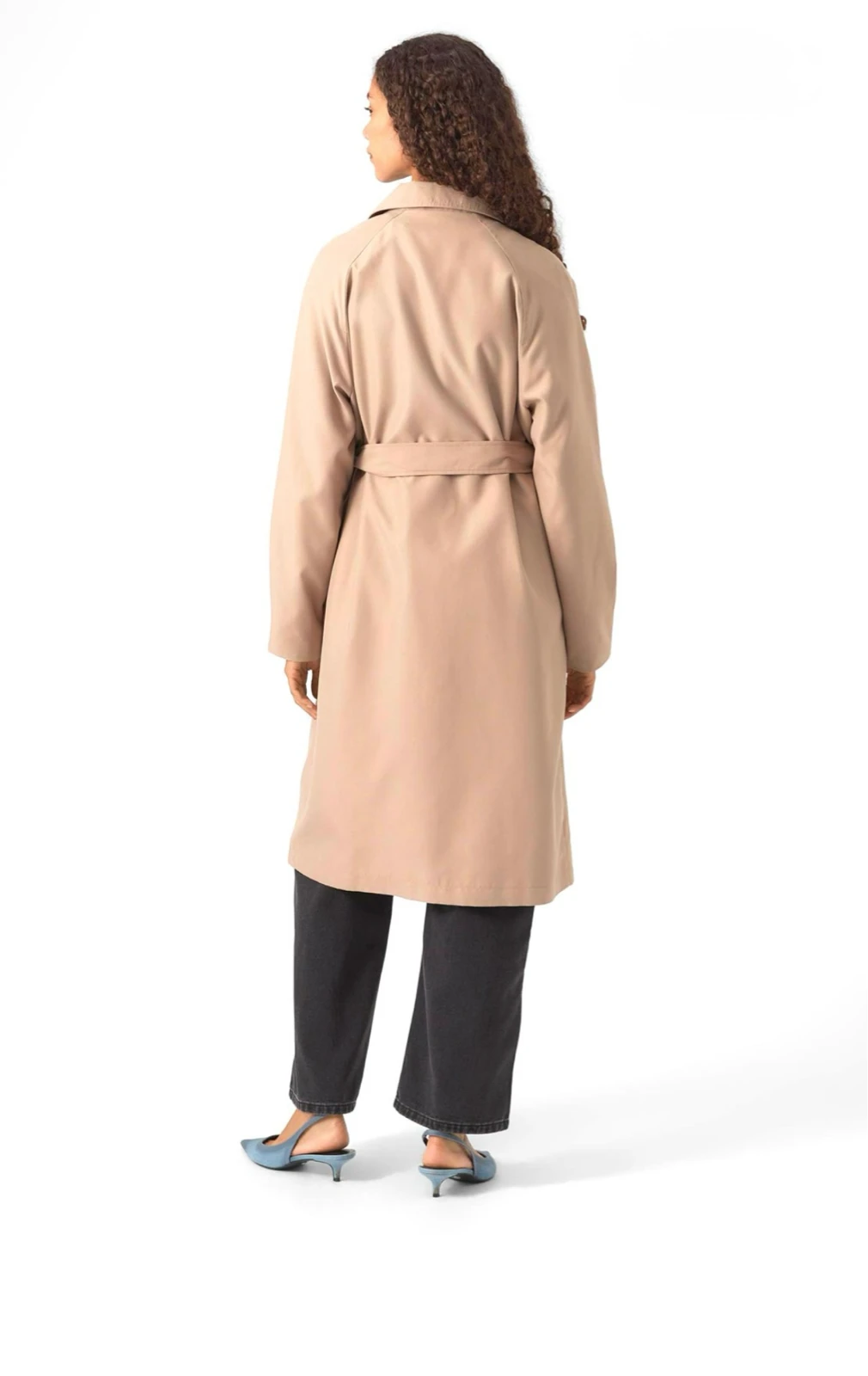 Vero Moda Curve – ženski bež mantil