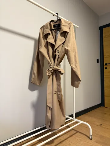 Vero Moda Curve – ženski bež mantil