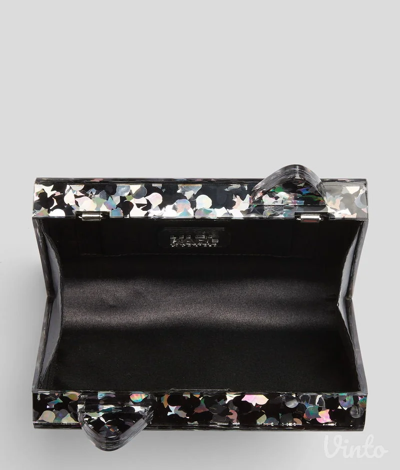 Original Karl Lagerfeld Choupette glitter clutch / torbica sa lancem
