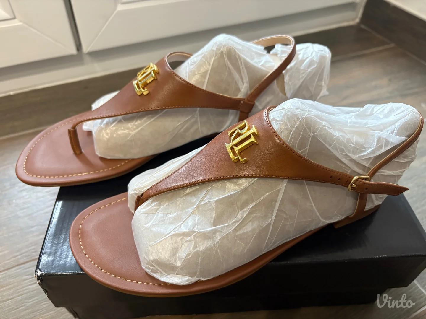 Lauren Ralph Lauren kožne sandale